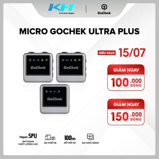  Thiết bị thu âm chuyên nghiệp Gochek tích hợp sử dụng đa thiết bị đa chức năng Mic thu âm không dây Gochek Ultra Plus 