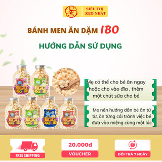 Bánh trứng IBO cho bé từ 8 tháng tuổi lọ 100g dinh dưỡng Bánh ăn dặm cho bé