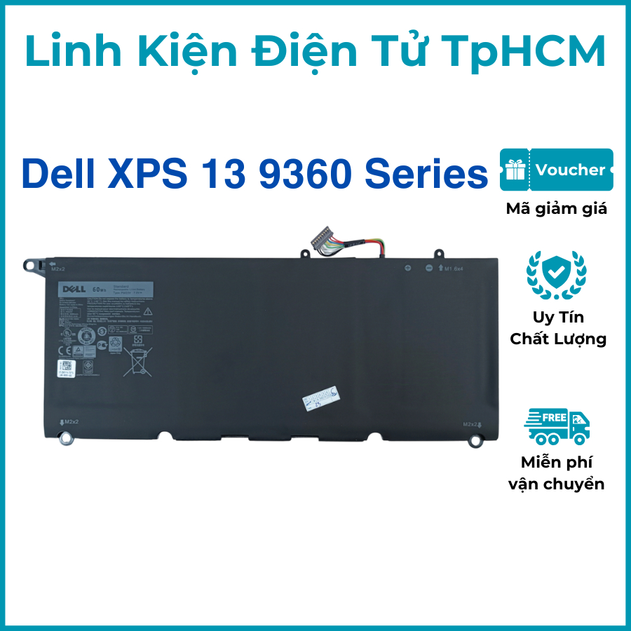Pin Laptop Dell XPS 13 9360 - Pin Dell New - ZIN