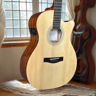  Đàn Guitar Acoustic X2 Lắp EQ M2 Có Loa Trên Thùng Full Gỗ Còng Đỏ ST.Real Guitar Sài Thành 