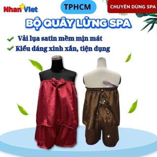 BỘ QUÂY LỬNG SPA | đồ đùi mặc cho khách nữ vải lụa mềm mát, thấm hút mồ hôi giảm béo, massage, tắm trắng, gội đầu