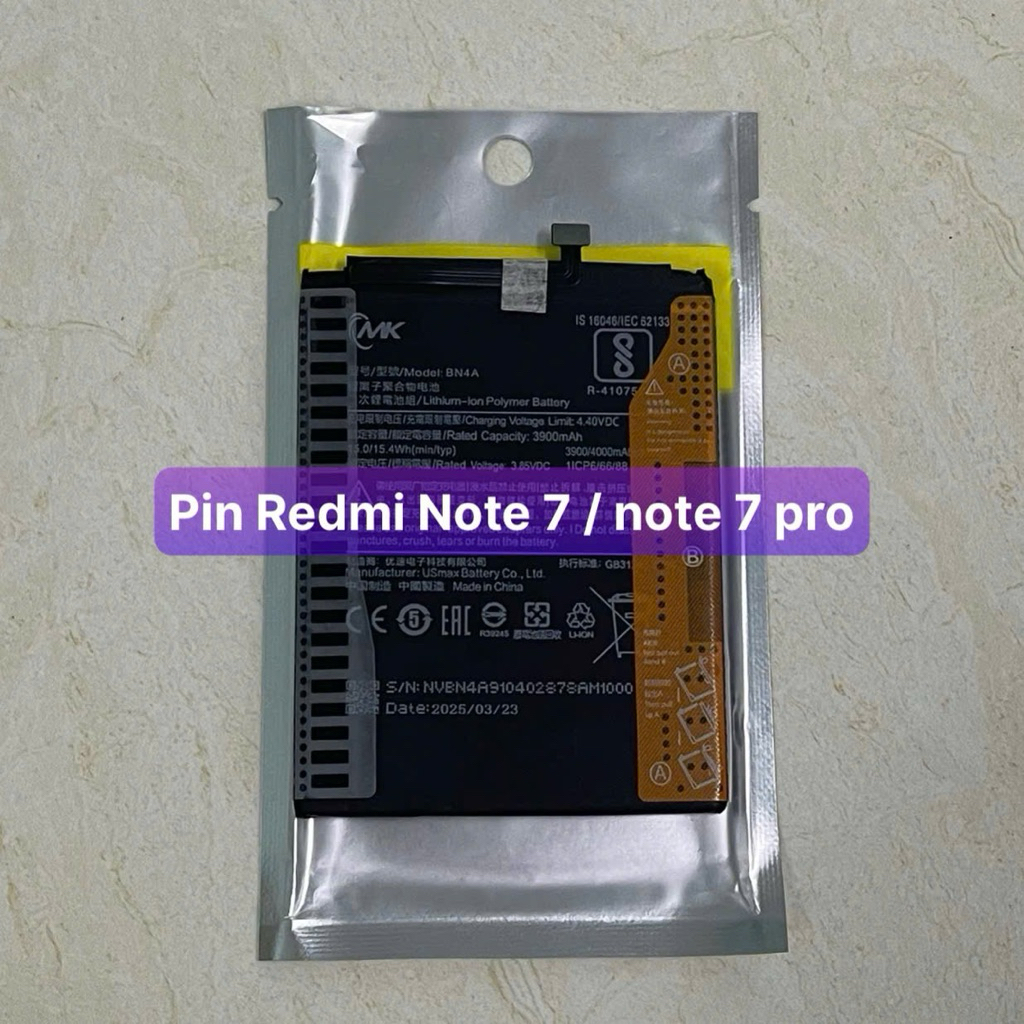 pin Xiaomi Redmi note 7 / Note 7 pro model BN4A dùng chung,bảo hành 6 tháng