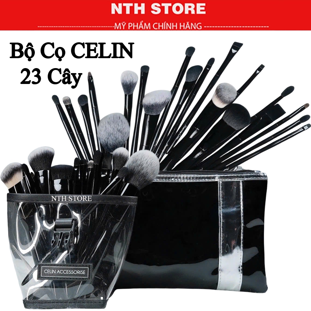 Bộ cọ Celin Missie by Celin 23 cây trang điểm chuyên nghiệp lông thú cao cấp