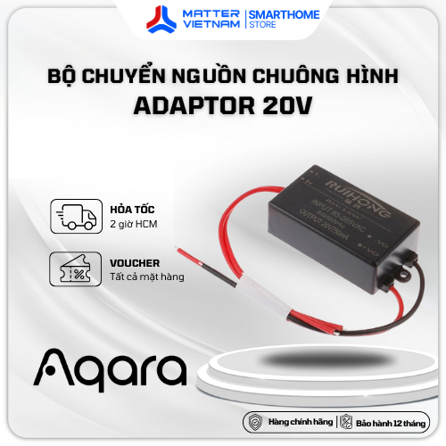 Nguồn Adapter DC 20V Cho Chuông Cửa Thông Minh Aqara G4