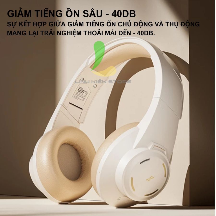 Tai Nghe Chụp Tai HOSAN XMOWI G5 Pro ANC Bluetooth Over-ear Khử Tiếng Ồn Chủ Động Hiệu Quả | BigBuy360 - bigbuy360.vn