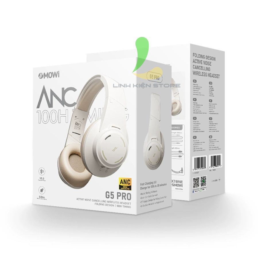 Tai Nghe Chụp Tai HOSAN XMOWI G5 Pro ANC Bluetooth Over-ear Khử Tiếng Ồn Chủ Động Hiệu Quả | BigBuy360 - bigbuy360.vn