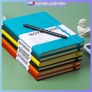 Sổ tay ghi chép mini  BÚT sổ bằng da A5 200 trang cao cấp notebook tập lên kế hoạch-Minkey