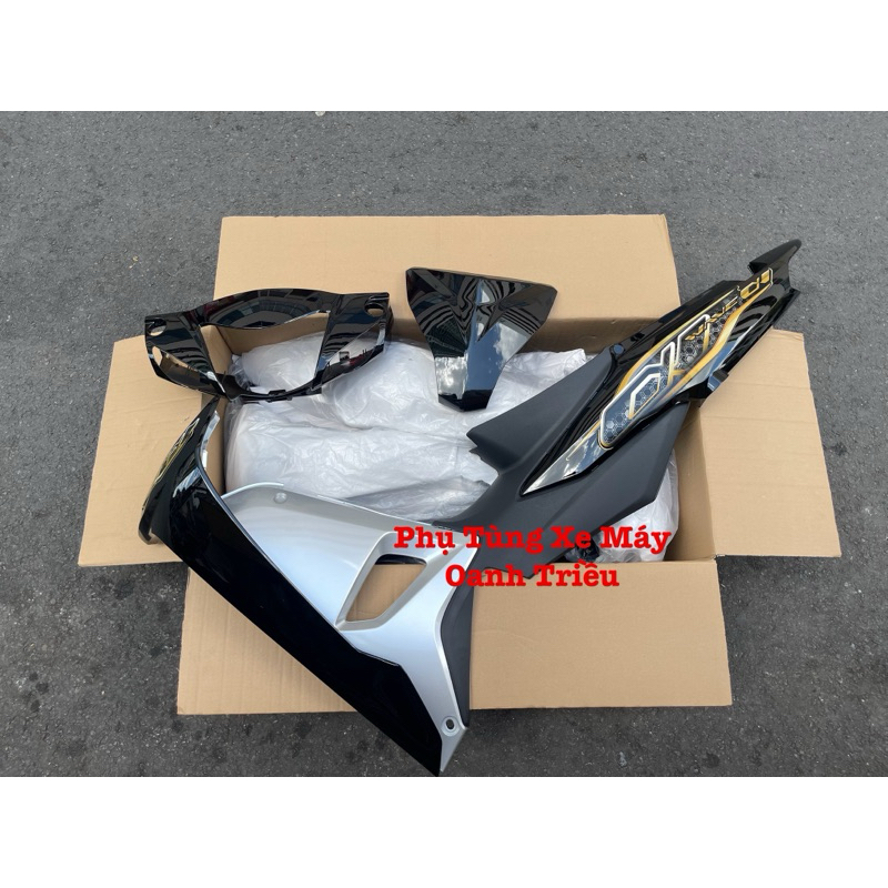   Nhựa ABS Sơn Cao Cấp  1:1 Bộ Dàn Áo Xe Wave alpha 110 Wave 2017->2024  TẶNG TEM  