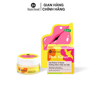  Mặt nạ ngủ môi kiêm son dưỡng môi dưỡng ẩm hỗ trợ cấp ẩm mềm mượt môi Baresoul Best Kisser Lip Butter & Mask 10g 