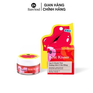  Son dưỡng kiêm má hồng giúp làm hồng môi và má tự nhiên hỗ trợ cấp ẩm giảm thâm môi BareSoul Lip Tint & Cheek 10g 