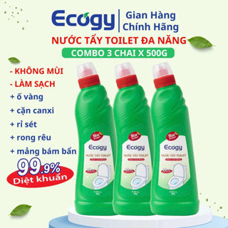 Nước tẩy Toilet đa năng Ecogy làm sạch các mảng bám, cặn canxi trên bồn cầu