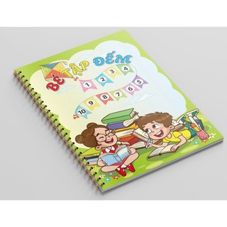 Học Liệu Bé Tập Đếm phạm vi 1-20 giúp bé tập đếm thành thạo-tặng 3 bút xóa thông minh
