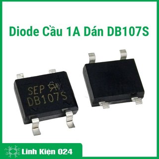 Bộ 5 con diode cầu 1A DB107 chân cắm chân dán