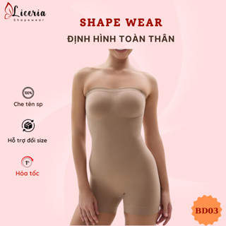 Áo Lót Bodysuit Định Hình Liền Quần, Gom Gọn Shape Fit Body, Mặc Lót Không Lộ Viền