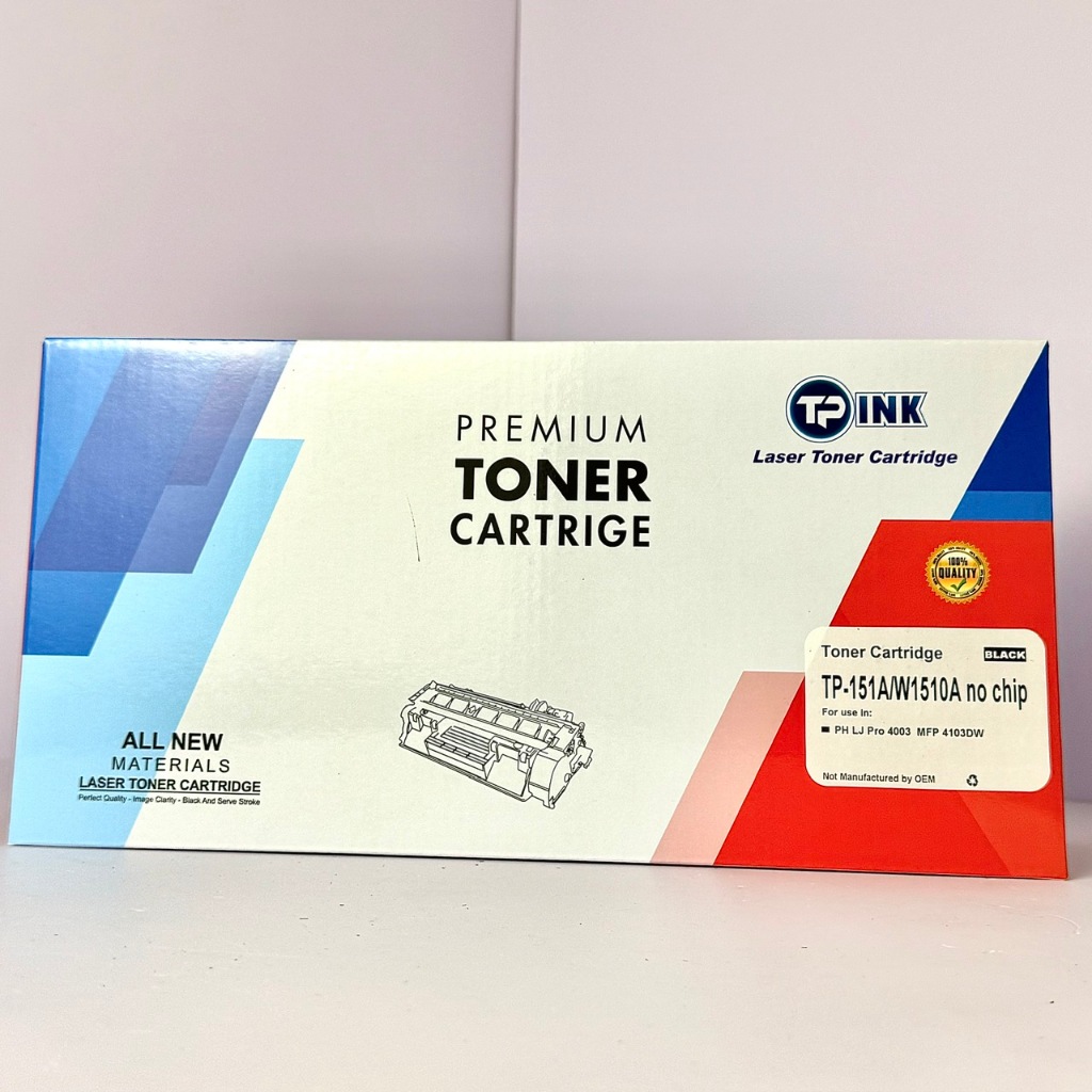 Hộp mực in HP 151A (W1510a) không chíp - Cho máy HP 4003dn/ 4003dw/ 4103fdn/ 4103fdw đều màu, không 