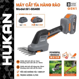 BỘ MÁY CẮT TỈA HÀNG RÀO (GEN 1) G1-GS400 HUKAN CHÍNH HÃNG