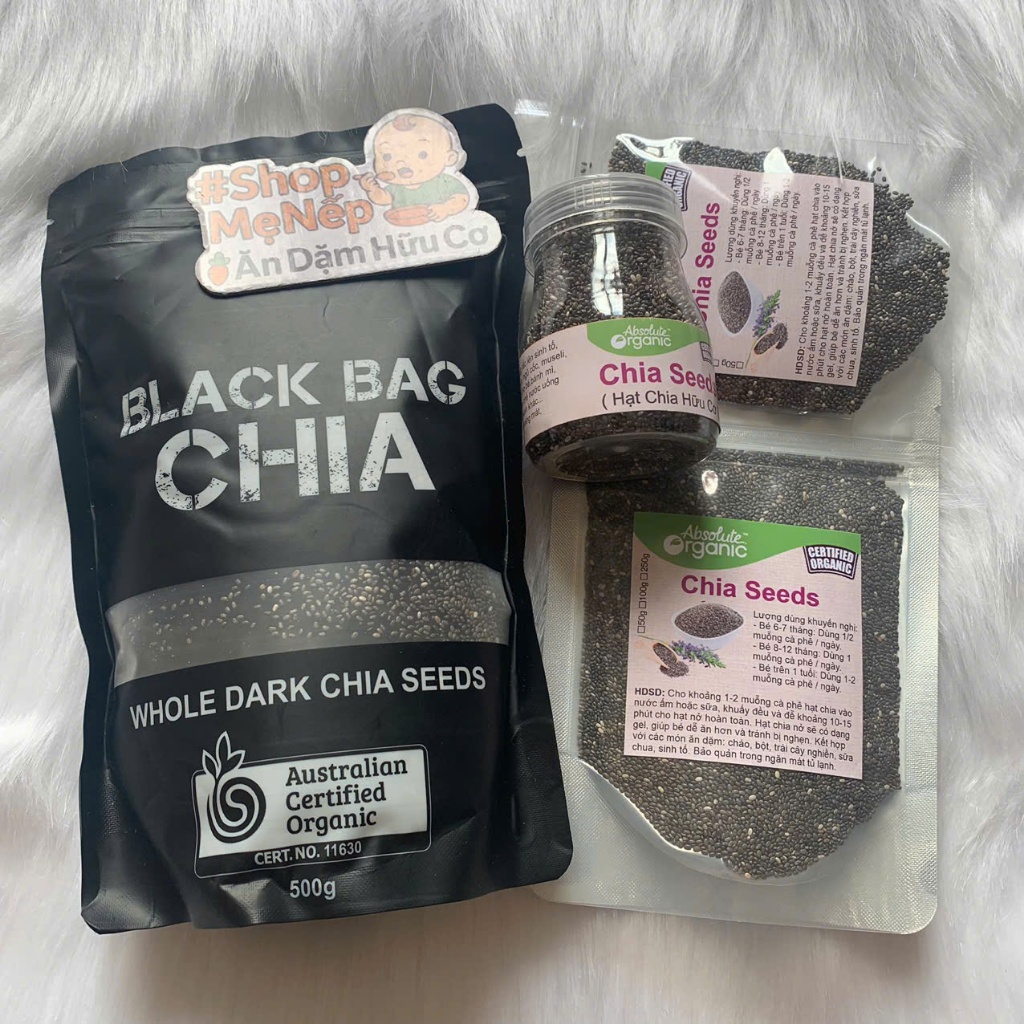 HẠT CHIA HỮU CƠ ABSOLUTE BLACK BAG