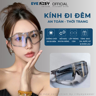  Kính Đi Đêm Mắt Kính Đổi Màu Ban Ngày Chống Tia UV Chống Hơi Nước Đa Năng Phong Cách Thời Trang Nam Nữ D1 
