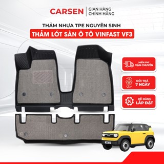 Thảm Lót Sàn Xe Vinfast VF3 Nhựa TPE Đúc 3D Không Mùi, Không Nấm Mốc Bền Đẹp Chắc Chắn - CARSENVN
