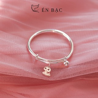  Lắc tay bạc Lắc chân bạc mix charm Rắn và chuông bạc cho bé tuổi Tỵ- Én Bạc- CAM KẾT BẠC CHUẨN 
