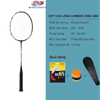   SƠN LOGO Vợt Cầu Lông YN Astrox 100zz 100% Khung Carbon 4U Căng Sẵn 10kg +  Bao Đựng + Quấn Cán  