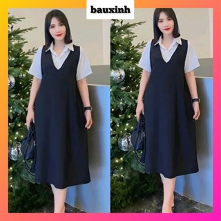 Váy bầu yếm màu đen & xanh than - Yếm Bầu Công Sở  Lịch Sự Trẻ Trung Thoải Mái Tới Sinh