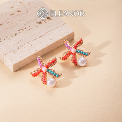 Bông tai nữ chuôi bạc 925 Eleanor Accessories hình sao biển phụ kiện trang sức khuyên tai 10064