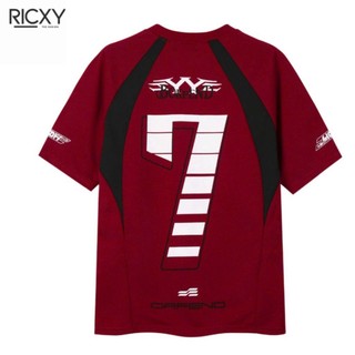 Áo Thun RICXY " SỐ 7 " Unisex Form Rộng Cổ Tròn Tay Phối - Top Phong Cách Áo Thun Cổ Tròn Menswear Women