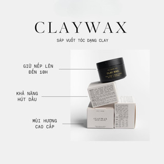 [ BẢN MỚI 2025 ] Sáp vuốt tóc Clay Wax Rusty Lab 60g|Phù hợp chất tóc dầu - Giữ nếp 12h-Chính hãng