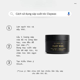 [ BẢN MỚI 2025 ] Sáp vuốt tóc Clay Wax Rusty Lab 60g|Phù hợp chất tóc dầu - Giữ nếp 12h-Chính hãng