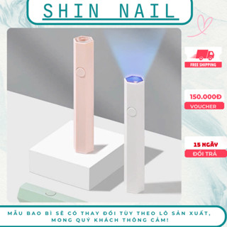 Máy Hơ Gel Cầm Tay, Đèn Hơ Mini Tích Điện Gắn Móng Đính Đá, Máy Hơ Gel MINI Shin Nail