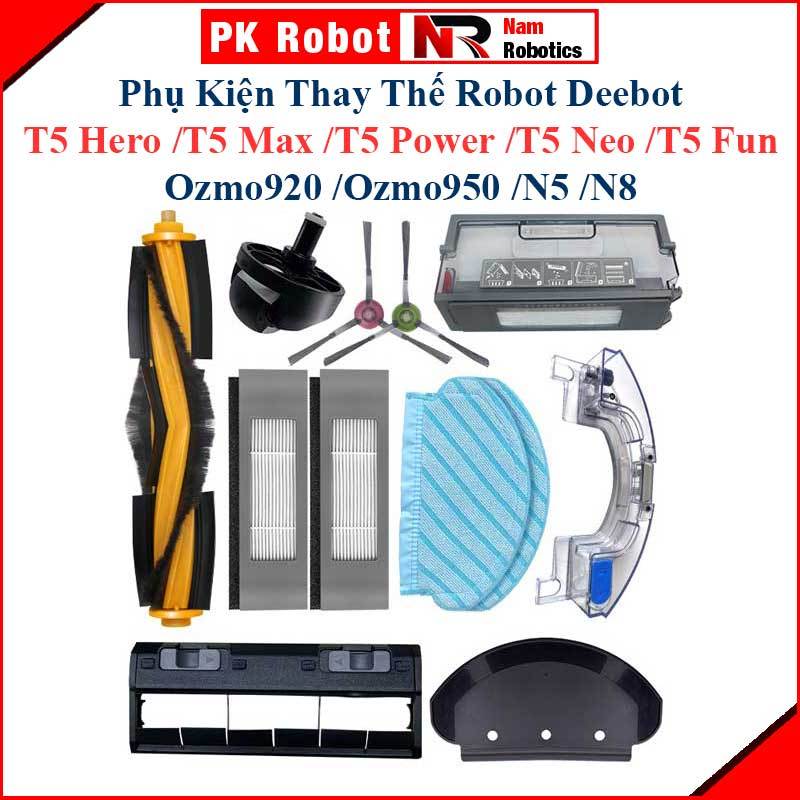 Phụ kiện thay thế  Deebot T5 Hero | T5 Max | T5 Power | T5 Neo | T5 Fun | T5 Pro / Ozmo920, Ozmo950, Deebot N5, N8/