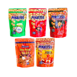  Snack Nhân Đậu Phộng Oishi Pinattsu Peanut Cracker  Túi Zip 85g  