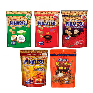  Snack Nhân Đậu Phộng Oishi Pinattsu  Túi zip 85g  