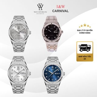  Đồng Hồ I&W Carnival Nam 751G-VT Máy Cơ   Automatic Size mặt 42mm Kính Sapphire  Dây Kim Loại Chính Hãng - Watchstore 