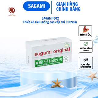 Bao Cao Su Sagami Original 002, siêu mỏng cao cấp chỉ 0.02 mm, ôm sát, tạo cảm giác chân thật nhất