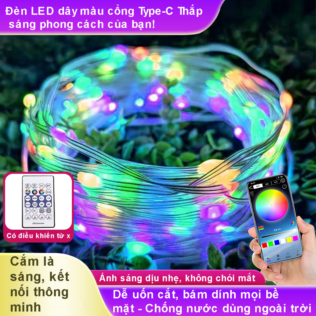 Dây Đèn Led đuổi ARGB 10 Mét Cổng USB 16 Triệu Màu
