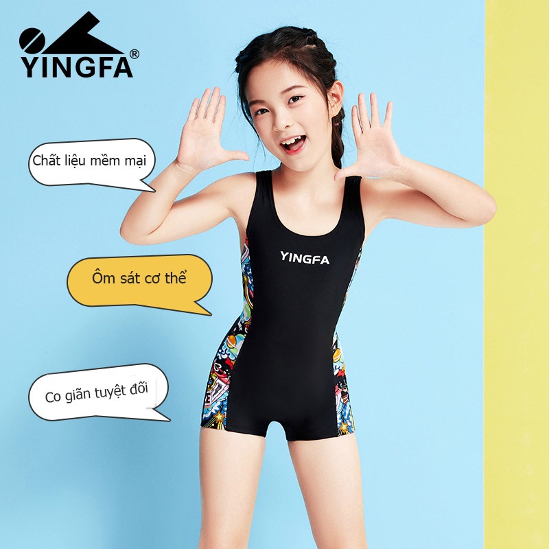 Đồ bơi Yingfa cho bé gái - Bộ đồ bơi chuyên nghiệp Yingfa cho bé gái nhiều màu