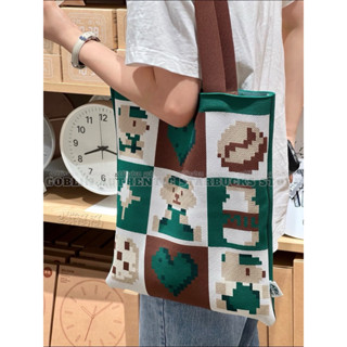   Authentic | Có Sẵn  STARBUCKS TÚI VẢI BEARISTA GAME TOTE BAG DỄ THƯƠNG 