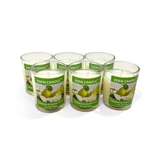 Khay 6 nến thơm freesia & asian pear eden candle ftramart edc0016