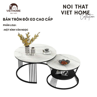 BỘ BÀN TRÀ ĐÔI CAO CẤP MẶT KÍNH PHONG CÁCH HIỆN ĐẠI, TINH TẾ CHO KHÔNG GIAN SỐNG - Nội thất home việt.