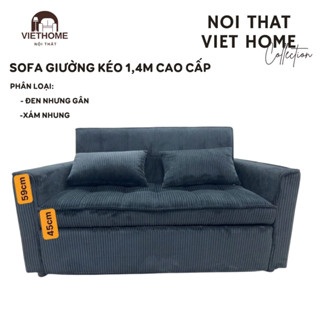 Sofa Kéo Thành Giường 1m4 Gấp Gọn, Êm Ái, Sang Trọng Tiết Kiệm Không Gian - Nội Thất Việt Home.