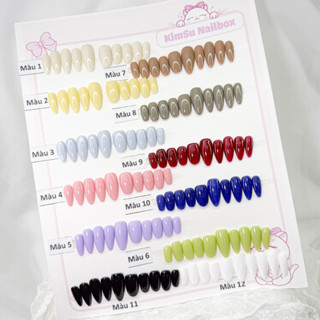 [M219] KimSu Nailbox Sơn Gel Trơn Phù hợp mọi lứa tuổi (Form Tròn nhọn - đổi form ghi chú)