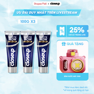 [LIVE] Bộ 3/6 Kem Đánh Răng Closeup trắng răng White Now Trắng Bật Tông 3X TỨC THÌ 100g