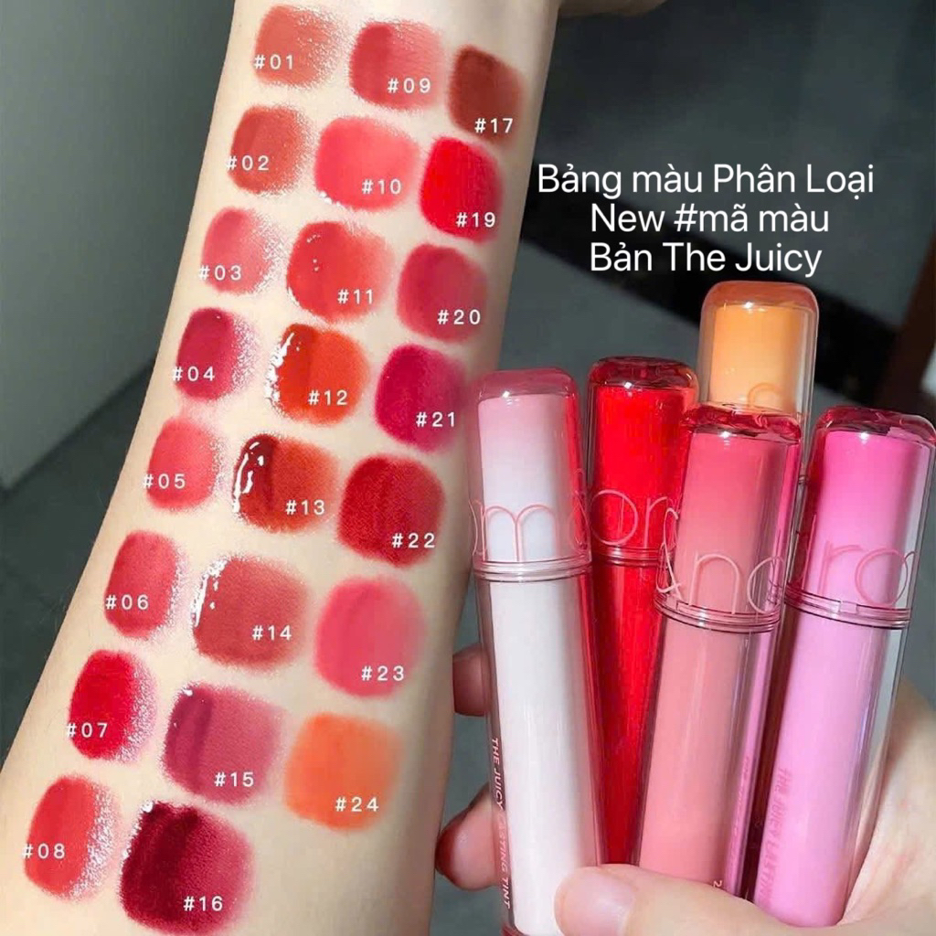 [SON CHIẾT] Son Romand mini Bóng Juicy Tint đủ màu