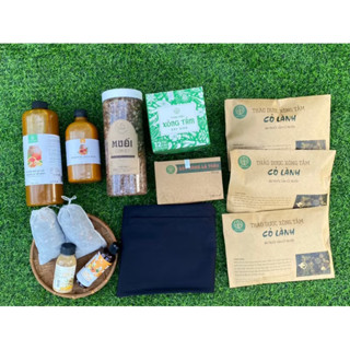 ( Quà tặng 4 món) Combo ở cữ dành cho mẹ sau sinh Cỏ lành