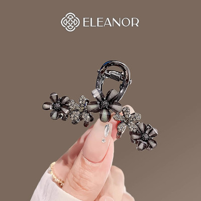 Kẹp tóc nữ Eleanor Accessories hình hoa đính đá kẹp tóc càng cua phụ kiện tóc 10050