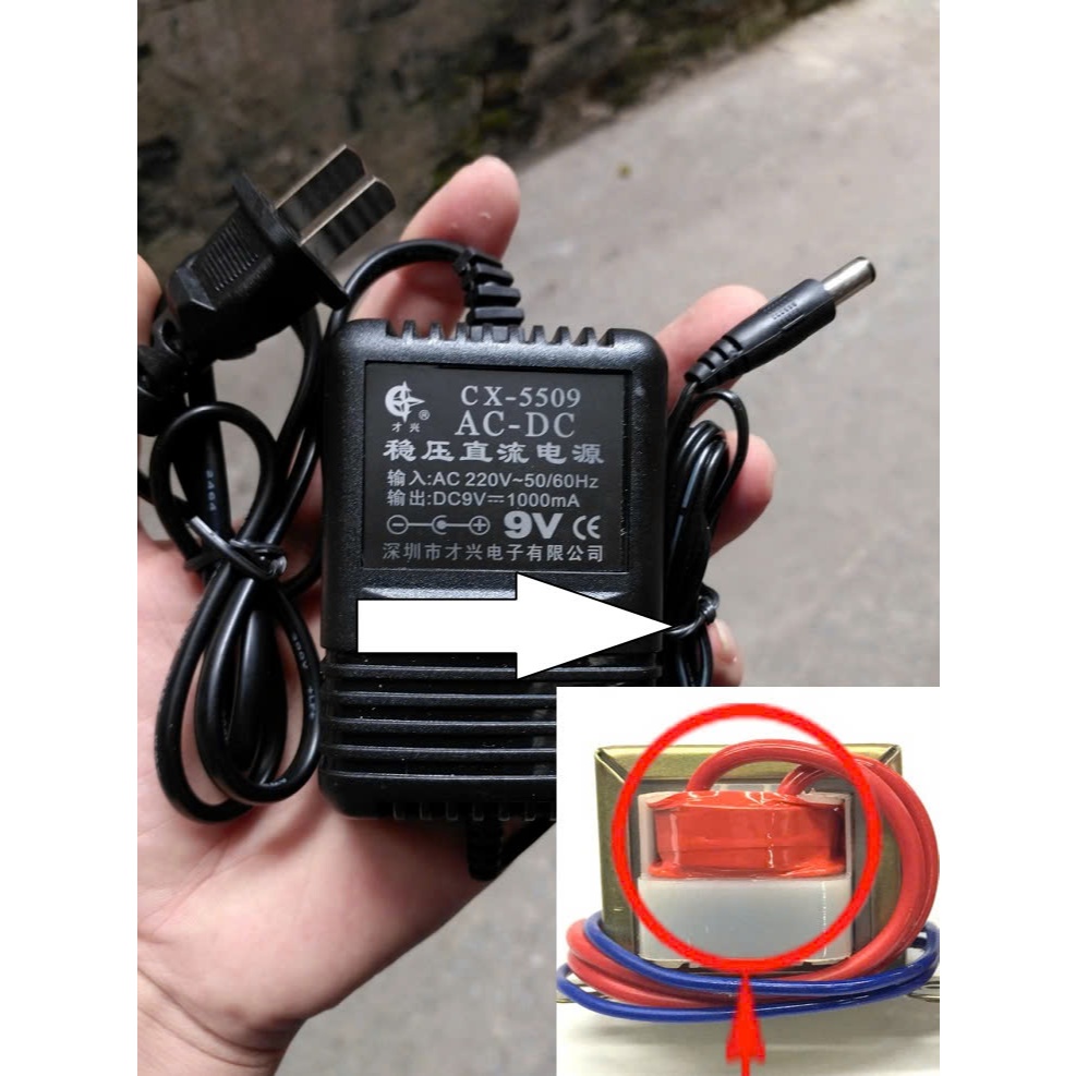 DC 9v 1a cho máy hút sữa