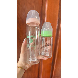 Bình sữa thuỷ tinh Dolphin cổ hẹp 120ml/240ml