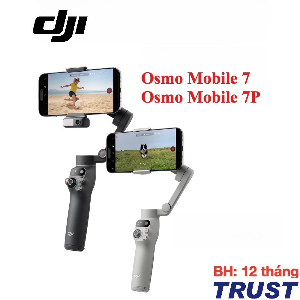 Gimbal chống rung điện thoại DJI Osmo Mobile 7, Mobile 7P có thể kéo dài